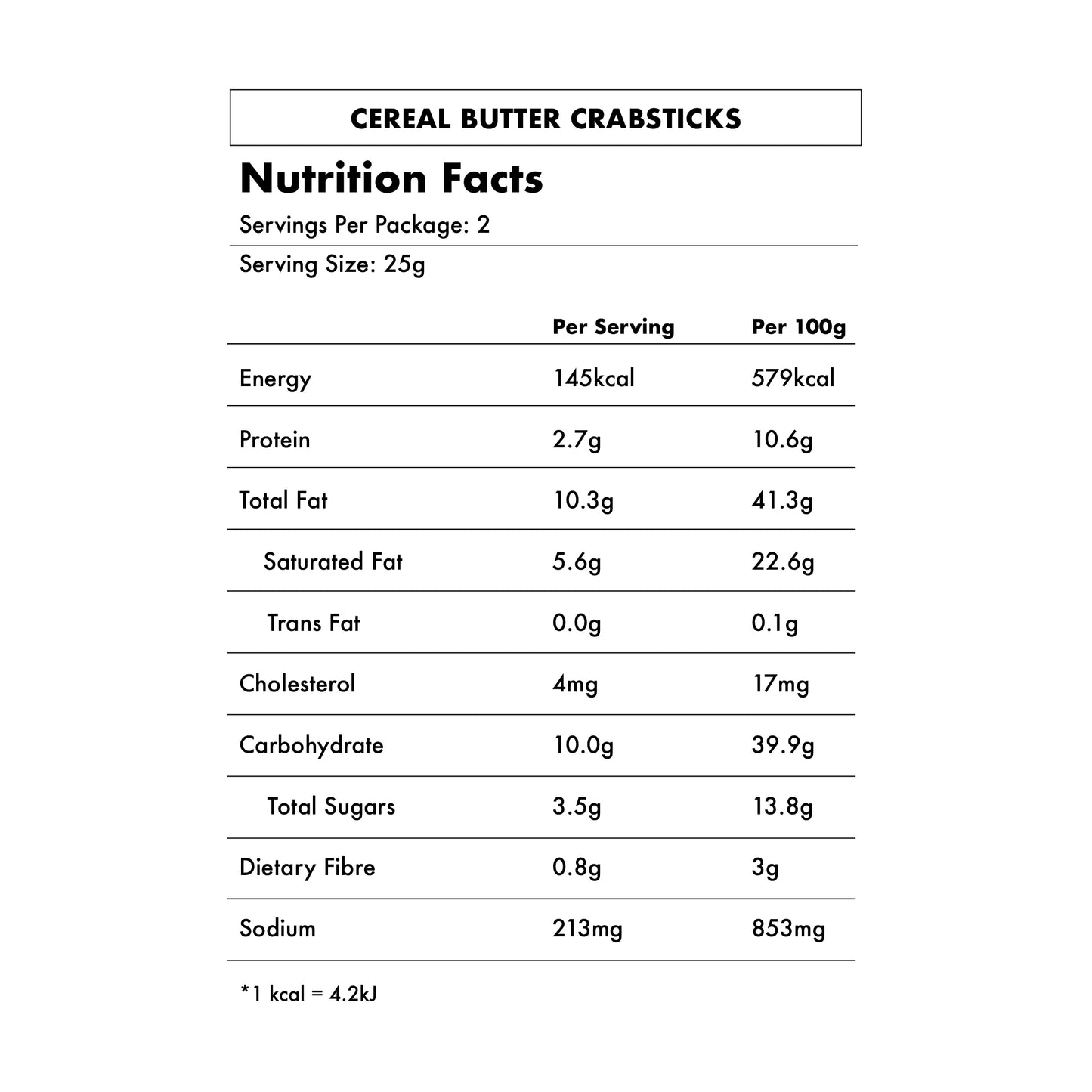 Cereal Butter Crabsticks 麦片牛油蟹柳 オートミールバターカニカマ