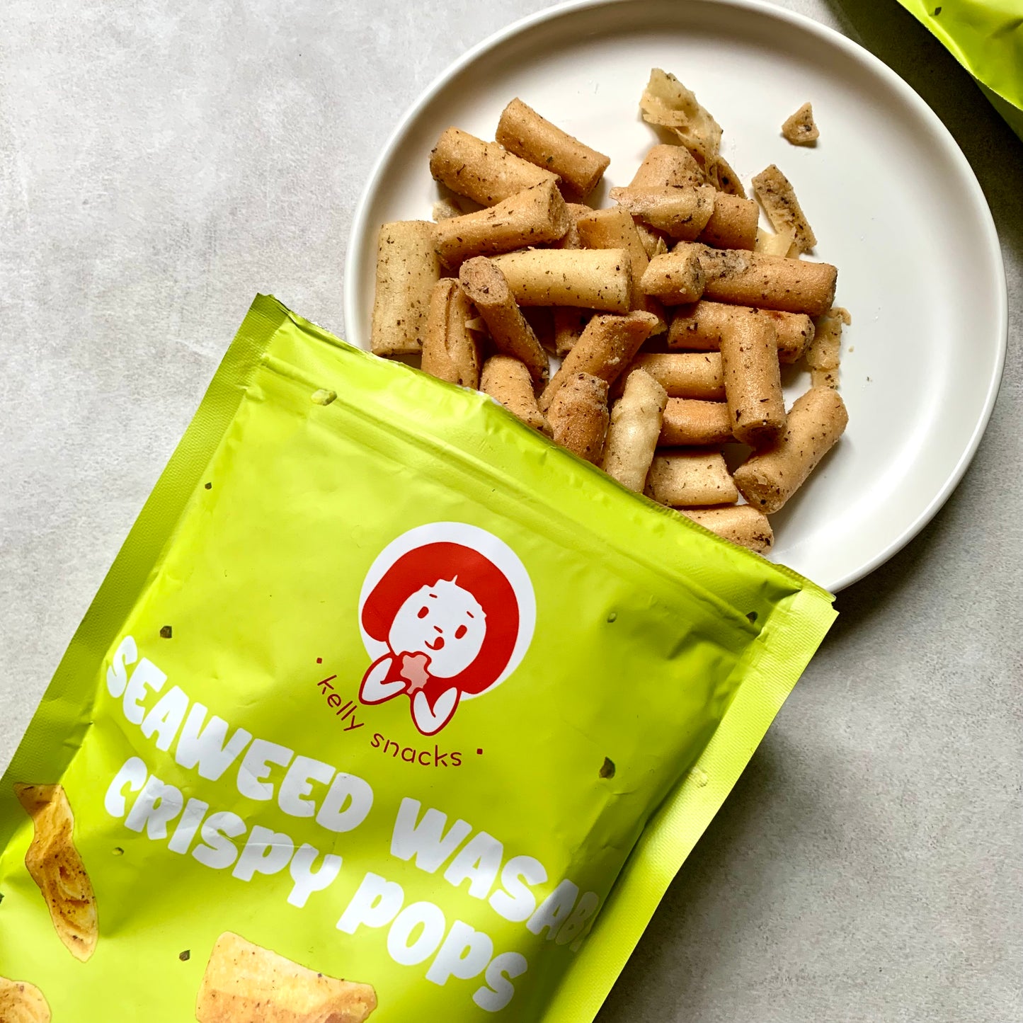 Seaweed Wasabi Crispy Pops 海苔芥末春卷皮 のりわさび春巻きの皮