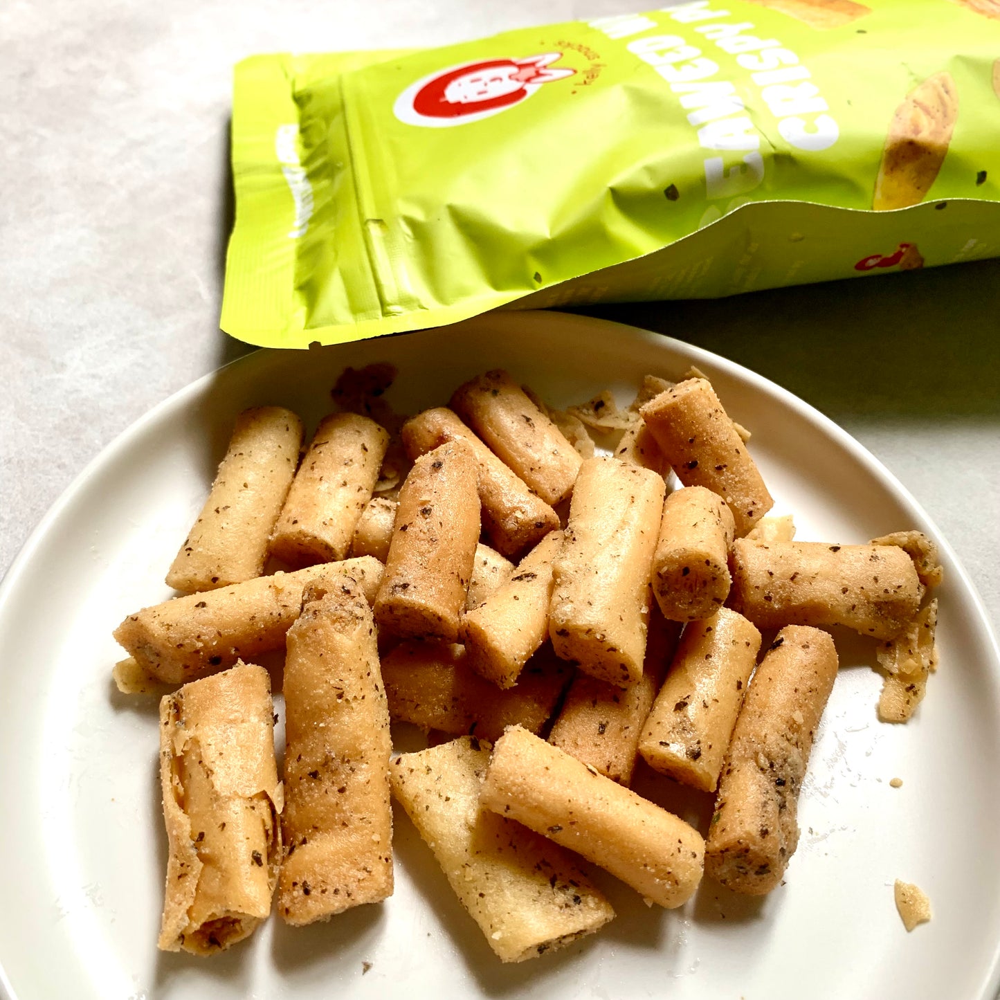 Seaweed Wasabi Crispy Pops 海苔芥末春卷皮 のりわさび春巻きの皮