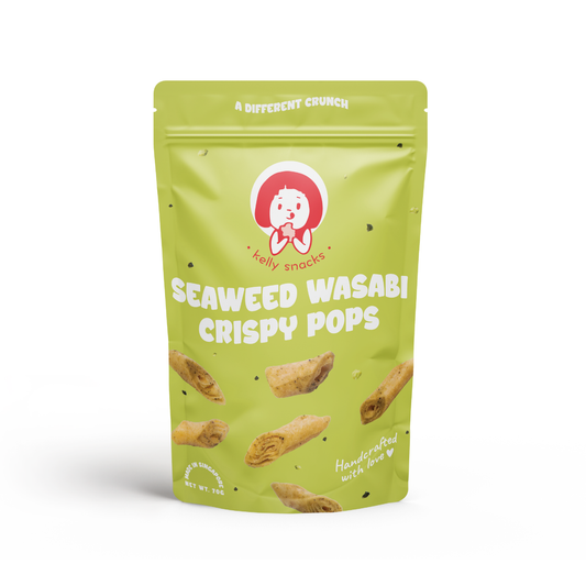 Seaweed Wasabi Crispy Pops 海苔芥末春卷皮 のりわさび春巻きの皮
